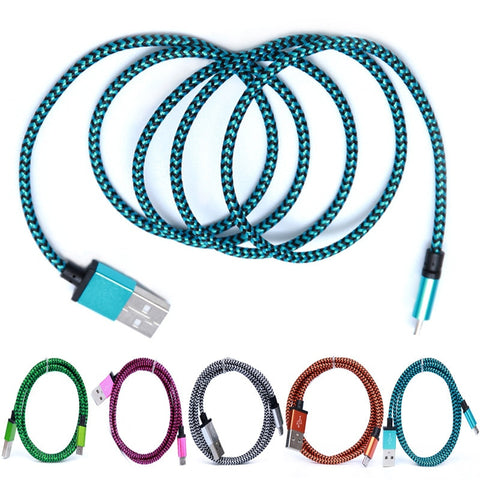 New 5 Colors Charge Cable Cord  Lightweight Portable 1M Long Snake Pattern Micro USB Data Sync For Android Phone